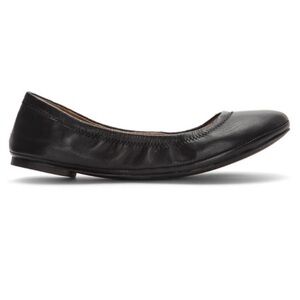 Lucky Brand Emmie Leather Ballet Flats Shoes Size 7M Black​